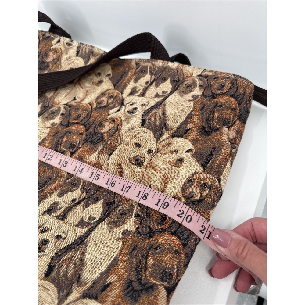 DOG LOVERS Labrador Collage Tapestry Extra Large Shoulder Tote Unbranded - Picture 7 of 11